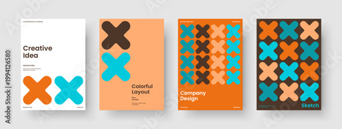 Geometric Book Cover Template. Isolated Report Layout. Modern Flyer Design. Brochure. Poster. Business Presentation. Banner. Background. Handbill. Advertising. Notebook. Magazine. Catalog