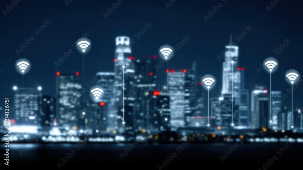 Obraz premium The golden law shapes the legal policy for compliance, and every regulation and governance rule is displayed on glowing screens throughout the busy metropolis.