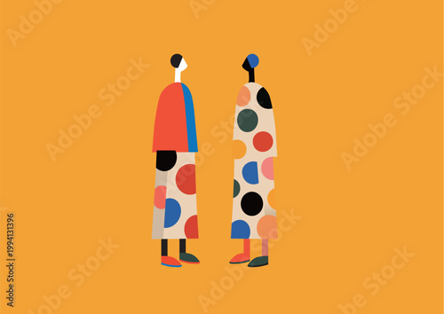 個性が静かに語るミニマルなアート的イラスト