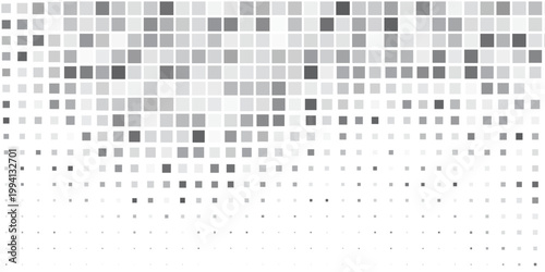 Geomatric shape pixelet glitch seamless pattern modern creative texture background noise halftone abstract square repeatable grid wallpaper, vector