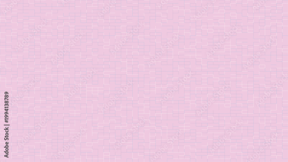 Fototapeta premium Pink background with blue and white rectangular lines