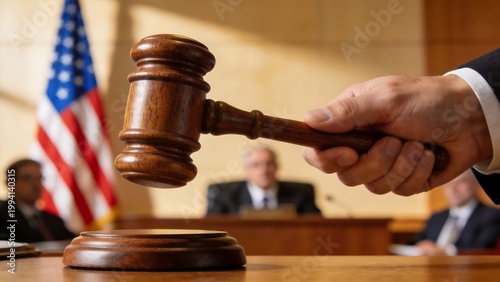 Gavel and scales on law books for Regulatory Compliance Oversight and Corporate Legal Advisory Services Web Header.