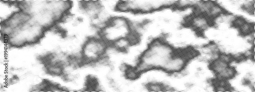 Retro abstract background featuring black grunge spots and faded halftone details.