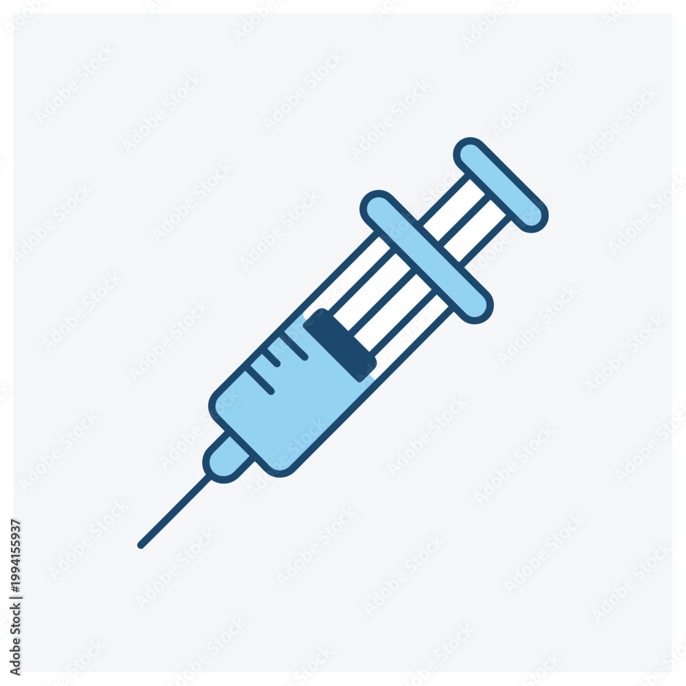 Fototapeta premium Medical syringe illustration
