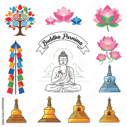 vector illustration of hindu temple