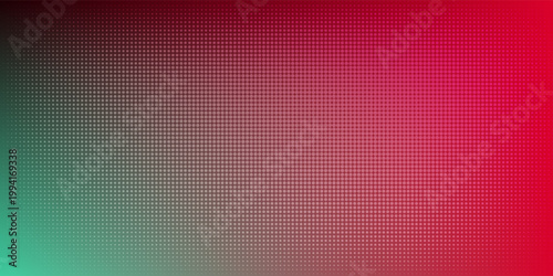 Abstract Halftone Gradient Background With Red and Teal Dotted Texture for Modern Design eps 10