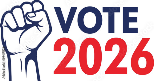 Vote 26 Speech Bubble Illustration Election Campaign Communication Concept Modern Vector Design, Adobe Illustrator Artwork