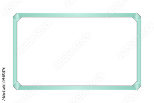 Green whiteboard style frame template