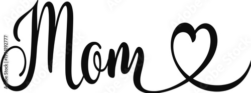 Elegant Black Calligraphy Script 