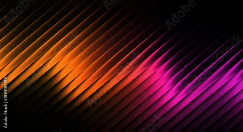 Foto Abstract background with diagonal lines in orange, red, and purple gradient colo