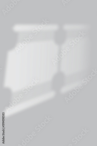 Window shadow overlay transparent blurred. Window frame shadow overlay. Shadow overlay light effect for product mockups and portraits