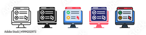 Usability Testing Multiple Style Icon Set Collection. 