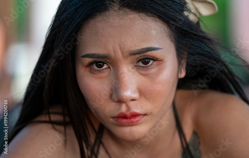 Pretty Thai Girl at Beach in Thailand