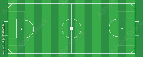 Football field. Football field lines style. Black field and stadium outline scheme on white background.
