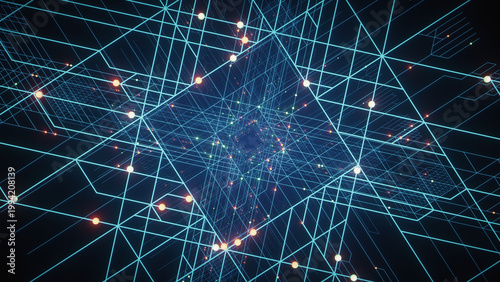 Abstract circuit or technology background