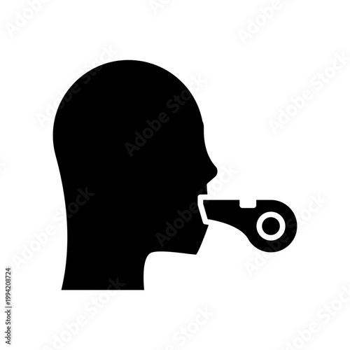 Whistleblower Reporting Alert Protection Security Icon
