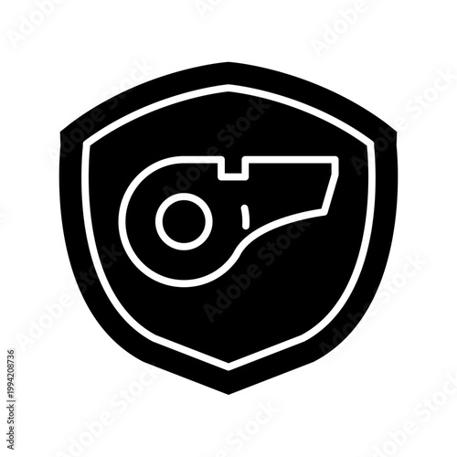 Whistleblower Reporting Alert Protection Security Icon
