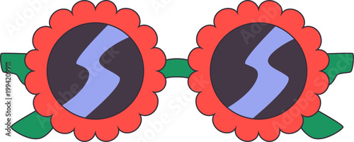 Hippy Flower Sunglasses