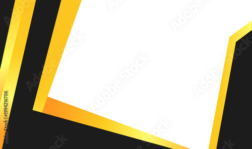 Abstract design with white space and black gold accents. Suitable for luxury branding, invitations, backgrounds, or elegant print designs. Sophisticated and visually appealing.