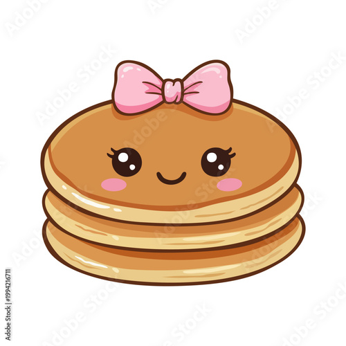 kawaii-pancake-stack-character-pink-bow