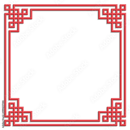 3D chinese pattern frame 30