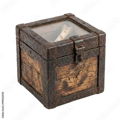 vintage wooden chest