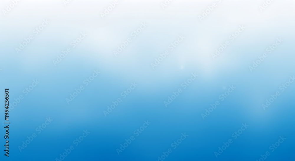 Obraz premium Gradient blue background with white cloudy texture abstract serene atmosphere