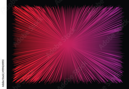 vector illustration of a set of colorful fireworks