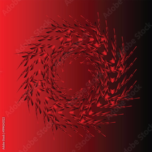 abstract background with red circle
