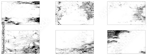 Collection of distressed horizontal frames texture