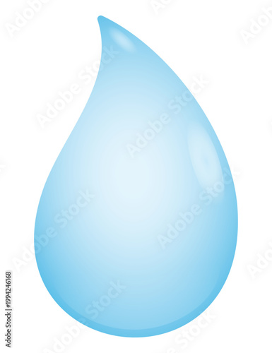 かわいい雫のイラスト。水滴のイラスト。