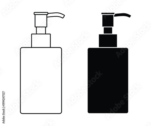 Cleaning Spray Icon Set – Disinfectant, Aerosol & Detergent Bottle Vector Collection