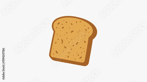 Slice of white bread loaf.