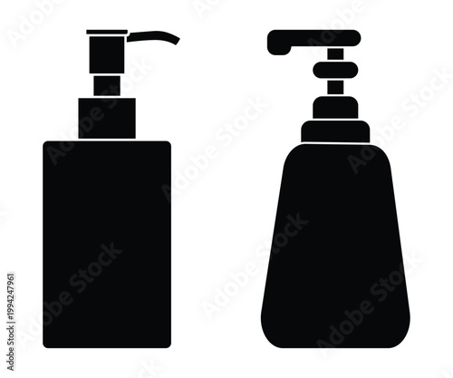 Cleaning Spray Icon Set – Disinfectant, Aerosol & Detergent Bottle Vector Collection