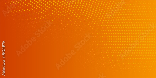 Elegant minimal orange gradient background with halftone, abstract creative digital background, modern landing page concept vector. radial design vector illustration