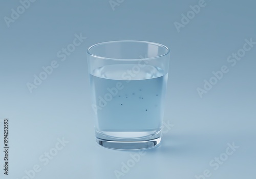 透明なグラスの水