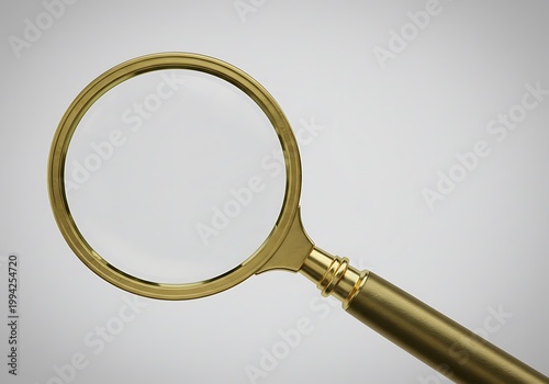 金色拡大鏡、精密検査、詳細確認