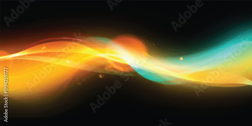 Abstract fractal space background featuring a bright motion of glowing orange flames and red plasma energy waves in a hot star explosion art illustration