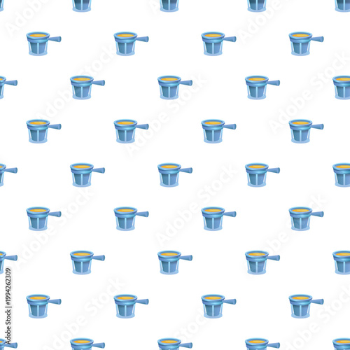 Repeating water dipper creating a kitchen themed seamless pattern
