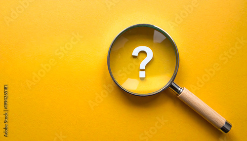 Mustard yellow question concept