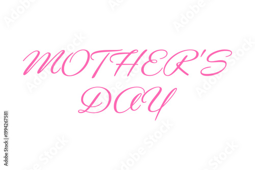 MOTHER'S DAY - 母の日を祝うシンプルなロゴマーク、Mother's Day
