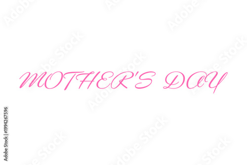 MOTHER'S DAY - 母の日を祝うシンプルなロゴマーク、Mother's Day
