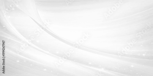 Abstract white vector background featuring a soft wave pattern with blue light and crystal textures to create a cold winter snow and ice design for a seasonal nature wallpaper backdrop