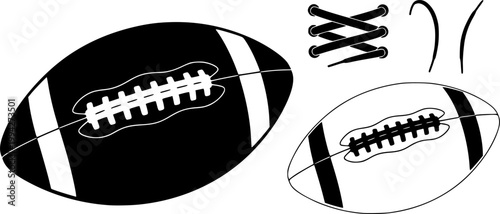 Football laces silhouette, Football seams silhouette, Football seams svg, Football laces vector, Ball laces silhouette, American football svg, Football skeleton silhouette, American football clipart.