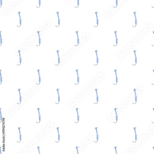 Dental air water syringe handpieces forming a repeating pattern on white background