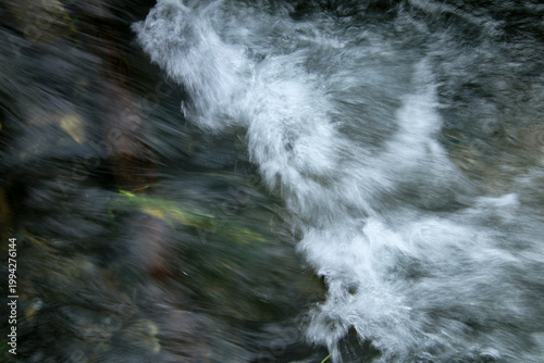 小川の水流