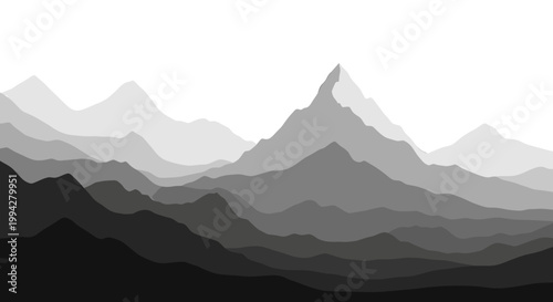 Evokes a sense of serenity and vastness. Ideal for backgrounds, website design, or representing ambition and reaching new heights in a modern context.