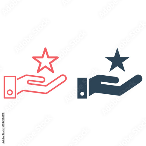 Rating icons set flat vector template design trendy