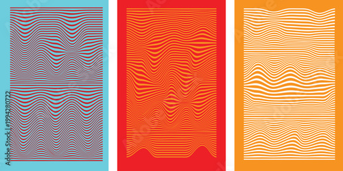 Abstract vertical panels a study in texture color and repetitive geometric forms