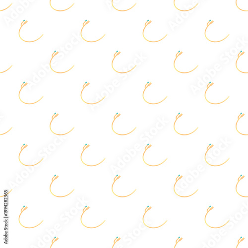 Catheter medical devices forming a repetitive seamless pattern on a white background